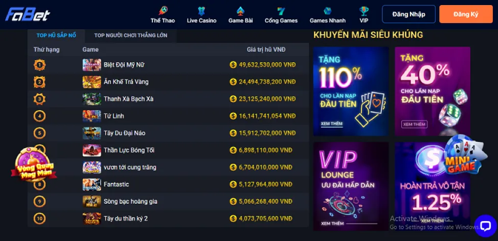 Thưởng chào mừng nạp đầu w188 code